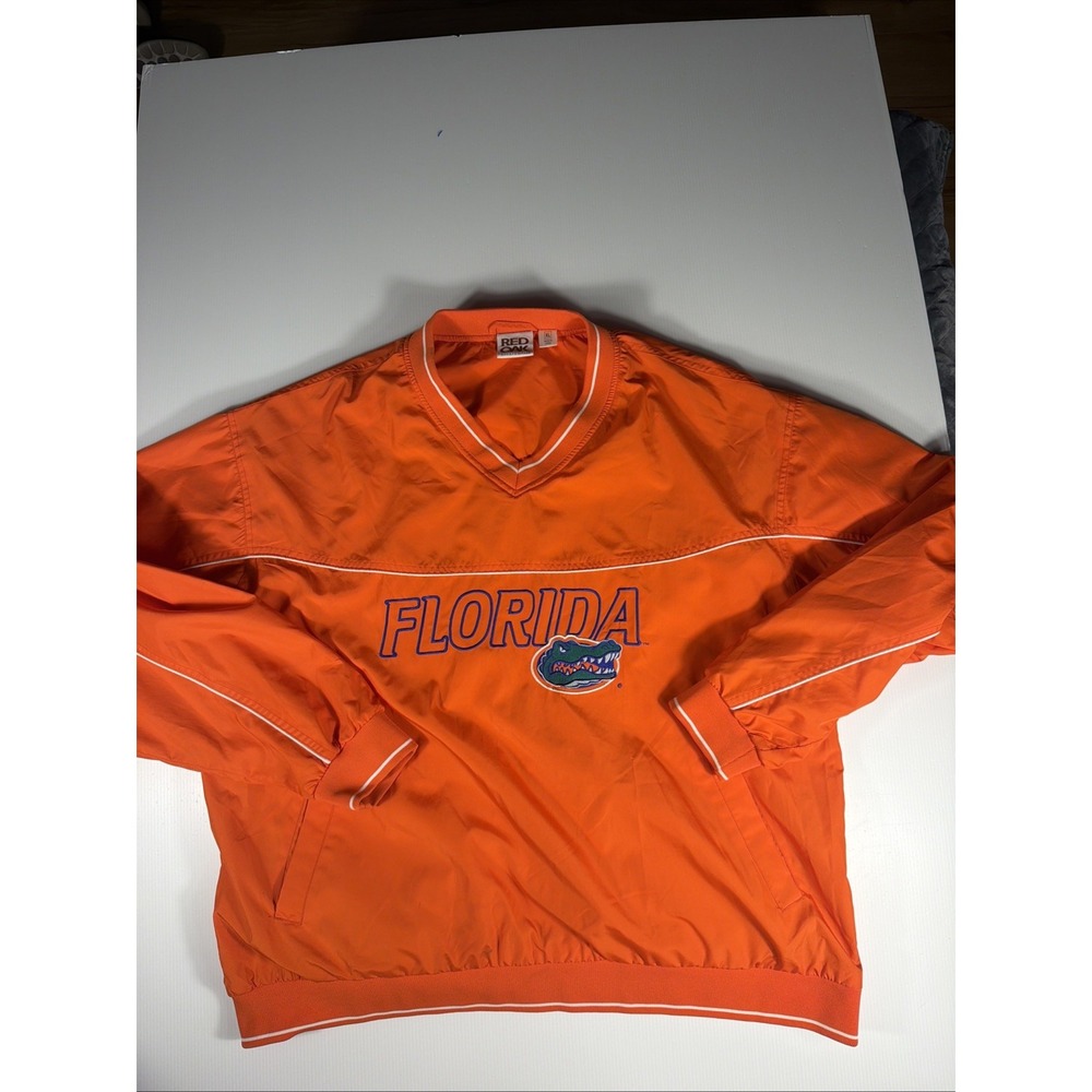 Vintage Red Oak Sportswear UF Florida Gators Windbreaker Pullover Orange XL